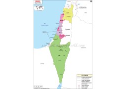 Israel Map in Spanish