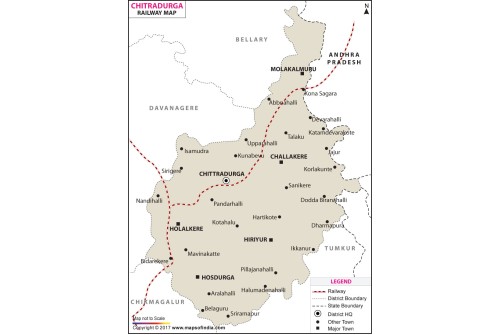 Chitradurga Railway Map