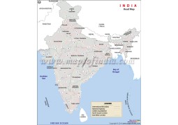 Road Map of India